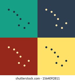 Color Great Bear constellation icon isolated on color background. Vintage style drawing. Vector Illustration