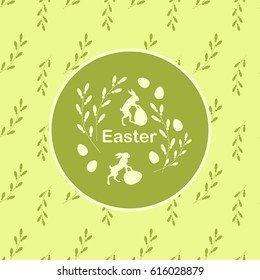 Color green background, hares