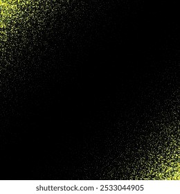 Color Verde Fondo de confeti. Textura del punto del borde. Eps 10