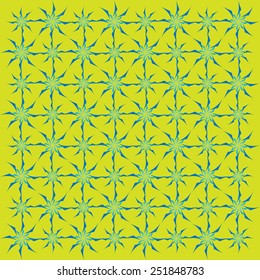 color grid from stylized floral ornament