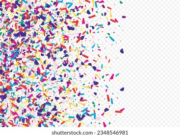 Color Grit Invitation Vector Transparent Background. Trendy Happy Splash Postcard. Saturated Shine Christmas Design. Acid Grain Flying Pattern.