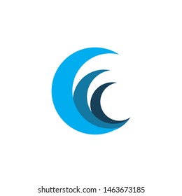 color group wave logo design