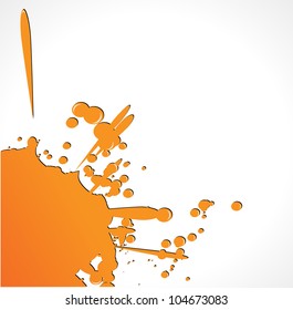 Color grunde paint splashes for background vector eps