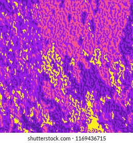 Color Grunge Background. Abstract Multicolor Texture with Scratched Lines, Spots and Blobs for Web Applications, Wallpaper, Print. Trendy Rough Colored Pattern with Different Elements.