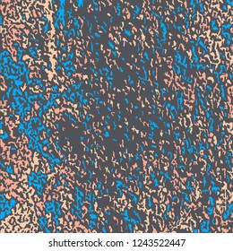 Color Grunge Background. Abstract Multicolor Vector Texture with Scratched Lines, Spots and Blobs for Card, Print, Mobile Applications. Modern Rough Colored Pattern with Different Elements.