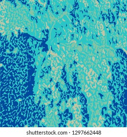 Color Grunge Background. Abstract Multicolor Vector Texture with Scratched Lines, Spots and Blobs for Card, Print, Mobile Applications. Modern Rough Colored Pattern with Different Elements.