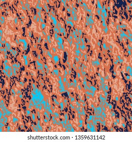 Color Grunge Background. Abstract Multicolor Vector Texture with Scratched Lines, Spots and Blobs for Web Applications, Banner, Card. Trendy Rough Colored Background with Different Elements.