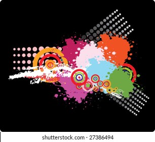 color grunge decoration