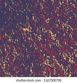 Color Grunge Pattern. Abstract Colorful Vector Texture with Scratched Lines, Spots and Blobs for Print, Card, Banner. Vintage Rough Multicolor Background with Different Elements.