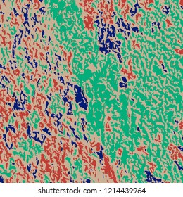 Color Grunge Pattern. Abstract Colorful Vector Texture with Scratched Lines, Spots and Blobs for Web Applications, Banner, Card. Vintage Rough Multicolor Pattern with Different Elements.