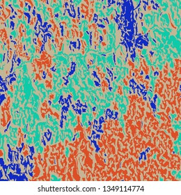 Color Grunge Pattern. Abstract Colorful Vector Texture with Scratched Lines, Spots and Blobs for Card, Print, Mobile Applications. Vintage Rough Multicolor Pattern with Different Elements.