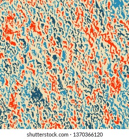 Color Grunge Pattern. Abstract Colorful Vector Texture with Scratched Lines, Spots and Blobs for Wallpaper, Print, Card. Vintage Rough Multicolor Pattern with Different Elements.