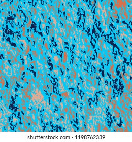 Color Grunge Pattern. Abstract Multicolor Vector Texture with Scratched Lines, Spots and Blobs for Print, Card, Banner. Trendy Rough Colored Pattern with Different Elements.