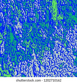 Color Grunge Pattern. Abstract Multicolor Texture with Scratched Lines, Spots and Blobs for Banner, Card, Wallpaper. Retro Rough Colored Pattern with Different Elements. 