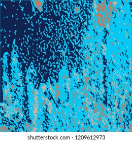 Color Grunge Pattern. Abstract Multicolor Vector Texture with Scratched Lines, Spots and Blobs for Wallpaper, Print, Card. Trendy Rough Colored Pattern with Different Elements. 