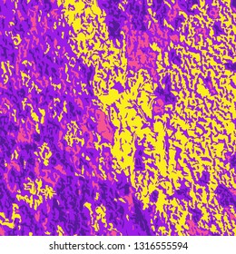 Color Grunge Pattern. Abstract Multicolor Vector Texture with Scratched Lines, Spots and Blobs for Wallpaper, Print, Card. Modern Rough Colored Pattern with Different Elements. 