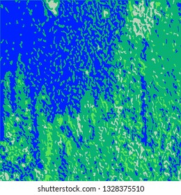 Color Grunge Pattern. Abstract Multicolor Texture with Scratched Lines, Spots and Blobs for Banner, Card, Wallpaper. Trendy Rough Colored Pattern with Different Elements.