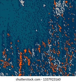 Color Grunge Pattern. Abstract Multicolor Texture with Scratched Lines, Spots and Blobs for Banner, Card, Wallpaper. Trendy Rough Colored Background with Different Elements.