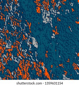 Color Grunge Pattern. Abstract Multicolor Texture with Scratched Lines, Spots and Blobs for Web Applications, Banner, Card. Modern Rough Colored Pattern with Different Elements. 