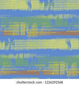 Color Grunge Pattern. Abstract Scratched Texture with Ragged Brushstrokes. Scribbled Grunge Rapport for Wallpaper, Cotton, Textile. Colorful Vector Background for your Design.