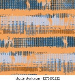 Color Grunge Pattern. Abstract Scratched Texture with Ragged Brushstrokes. Scribbled Grunge Motif for Wallpaper, Fabric, Textile. Colorful Vector Background for your Design.