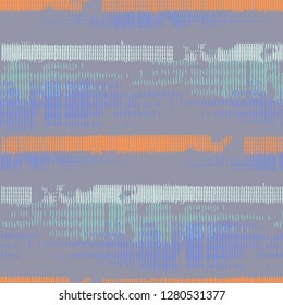 Color Grunge Pattern. Abstract Scratched Texture with Ragged Brushstrokes. Scribbled Grunge Motif for Chintz, Linen, Wallpaper. Colorful Vector Background for your Design.