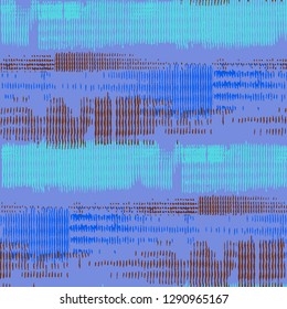 Color Grunge Pattern. Abstract Scratched Texture with Ragged Brushstrokes. Scribbled Grunge Motif for Chintz, Curtain, Paper. Colorful Vector Background for your Design.
