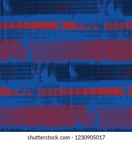 Color Grunge Stripes. Abstract Scratched Texture with Ragged Brushstrokes. Scribbled Grunge Pattern for Wallpaper, Print, Cotton. Colorful Vector Background for your Design.
