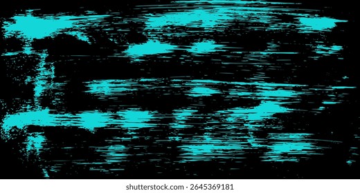 Color grunge turquoise background. Halftone elements. Texture of spots, stains, ink, dots, scratches. Vintage damaged cyan design backdrop. Abstract aged green wall. Vector