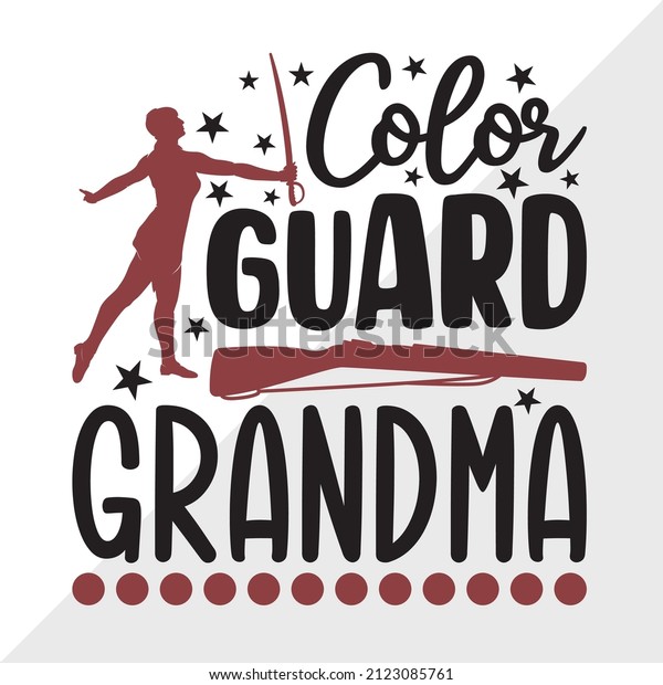Color Guard\
Grandma Printable Vector\
Illustration
