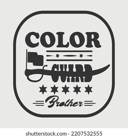Color Guard SVG Printable Vector Design