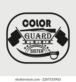 Color Guard SVG Printable Vector Design