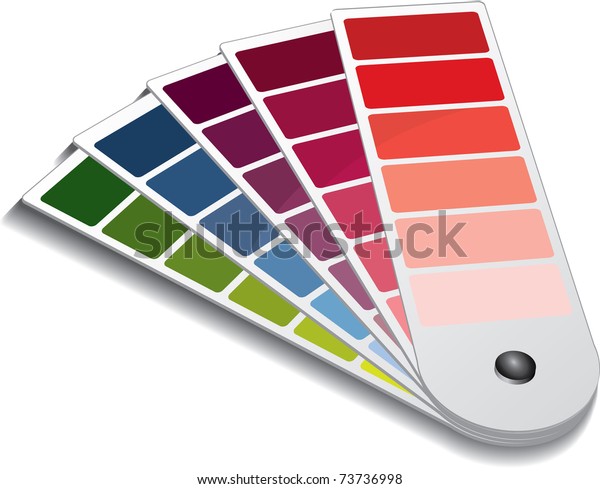 Color Guide Stock Vector Royalty Free 73736998