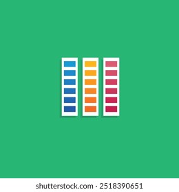 Color guide flat vector design