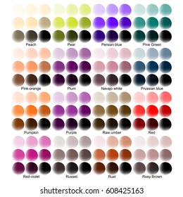 Color guide with color names