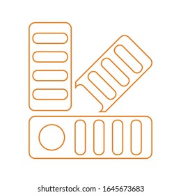Color guide outline icon, Catalog design