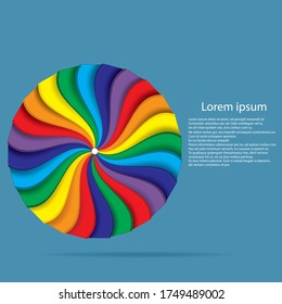 Muestras de la guía de color muestra del espectro del arco iris para el diseñador de interiores, ilustraciones vectoriales