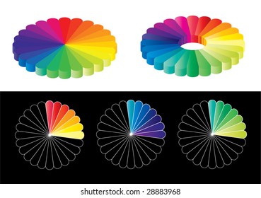 Color guide set. editable