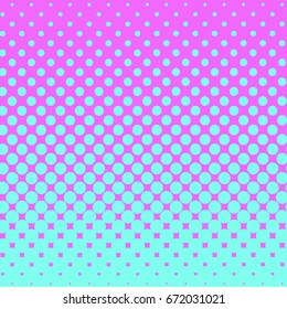 Color Half Tone Pattern In Neon Mint And Purple illustration