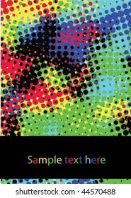  Color Halftone Background