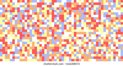 Color Halftone Background. Abstract Digital Texture with Color Squares for Print, Banner, Card, Web and Mobile Applications. Vintage Tech Halftone