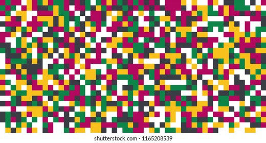 Color Halftone Background. Abstract Digital Texture with Color Squares for Print, Banner, Card, Web and Mobile Applications. Vintage Tech Halftone