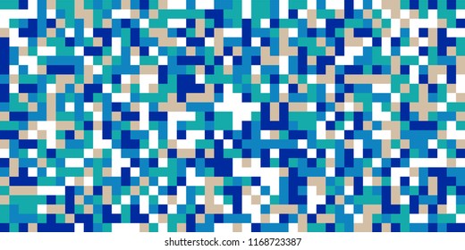 Color Halftone Background. Abstract Digital Texture with Color Squares for Print, Banner, Card, Web and Mobile Applications. Vintage Tech Halftone