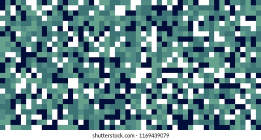 Color Halftone Background. Abstract Digital Texture with Color Squares for Print, Banner, Card, Web and Mobile Applications. Retro Tech Halftone Pattern with Color Pixels. Vector Texture.