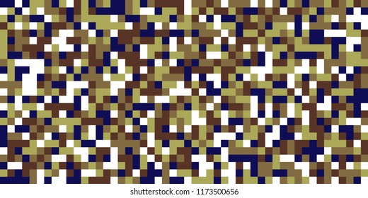 Color Halftone Background. Abstract Digital Texture with Color Squares for Print, Banner, Card, Web and Mobile Applications. Retro Tech Halftone Pattern with Color Pixels. Vector Texture.