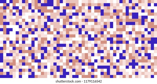 Color Halftone Background. Abstract Digital Texture with Color Squares for Print, Banner, Card, Web and Mobile Applications. Vintage Tech Halftone Pattern with Color Pixels. Vector Texture.
