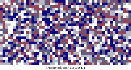 Color Halftone Background. Abstract Digital Texture with Color Squares for Print, Banner, Card, Web and Mobile Applications. Trendy Tech Halftone Pattern with Color Pixels. Vector Texture.