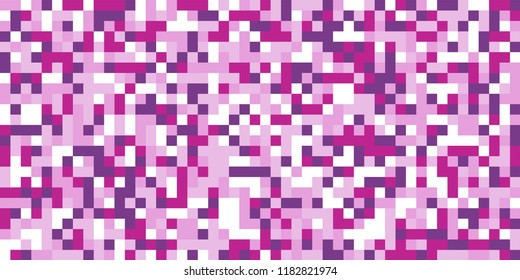 Color Halftone Background. Abstract Digital Texture with Color Squares for Print, Banner, Card, Web and Mobile Applications. Trendy Tech Halftone Pattern with Color Pixels. Vector Texture.