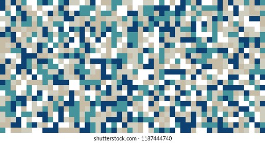 Color Halftone Background. Abstract Digital Texture with Color Squares for Print, Banner, Card, Web and Mobile Applications. Modern Tech Halftone Pattern with Color Pixels. Vector Texture.