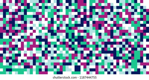 Color Halftone Background. Abstract Digital Texture with Color Squares for Print, Banner, Card, Web and Mobile Applications. Trendy Tech Halftone